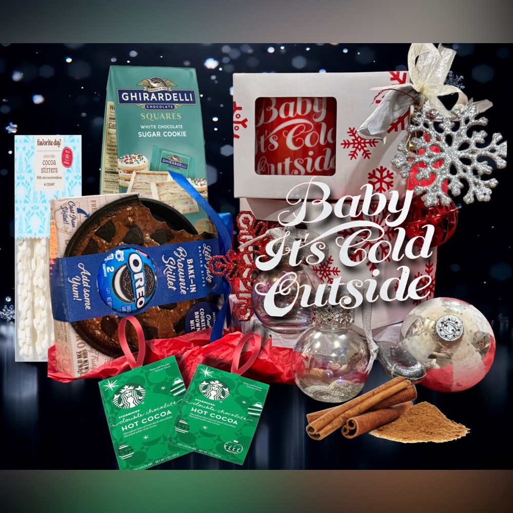 🎁 “Baby It’s Cold Outside” Holiday Gift Bundle – Premium Hot Cocoa Set
